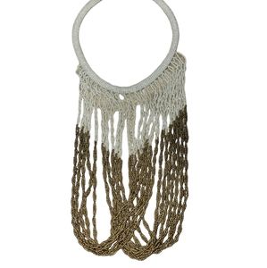 White bead necklace | Twisted necklace | Maasai necklace | African beaded neckla